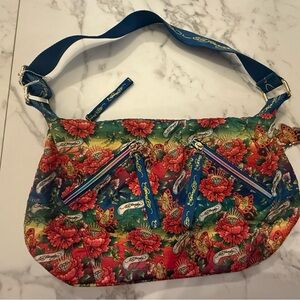 Ed Hardy Multicolor Floral Shoulder Bag
